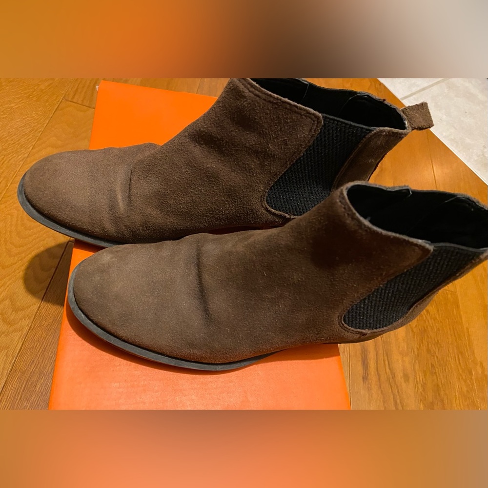 Nine West Brown Suede Ankle Boots